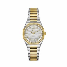 Guess Collection Damen Armbanduhr Coussin Sleek Mid Size Metall Silber Gelbgold ... Guess Collection Damen Armbanduhr Coussin Sleek Mid Size Metall Silber Gelbgold ...