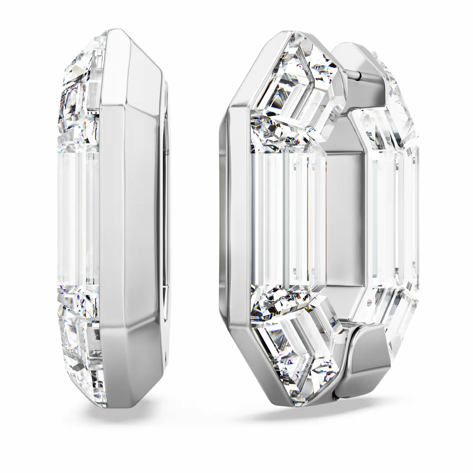 Swarovski Ohrringe Damen Lucent Hoop Small weiß 5696289 Swarovski Ohrringe Damen Lucent Hoop Small weiß 5696289