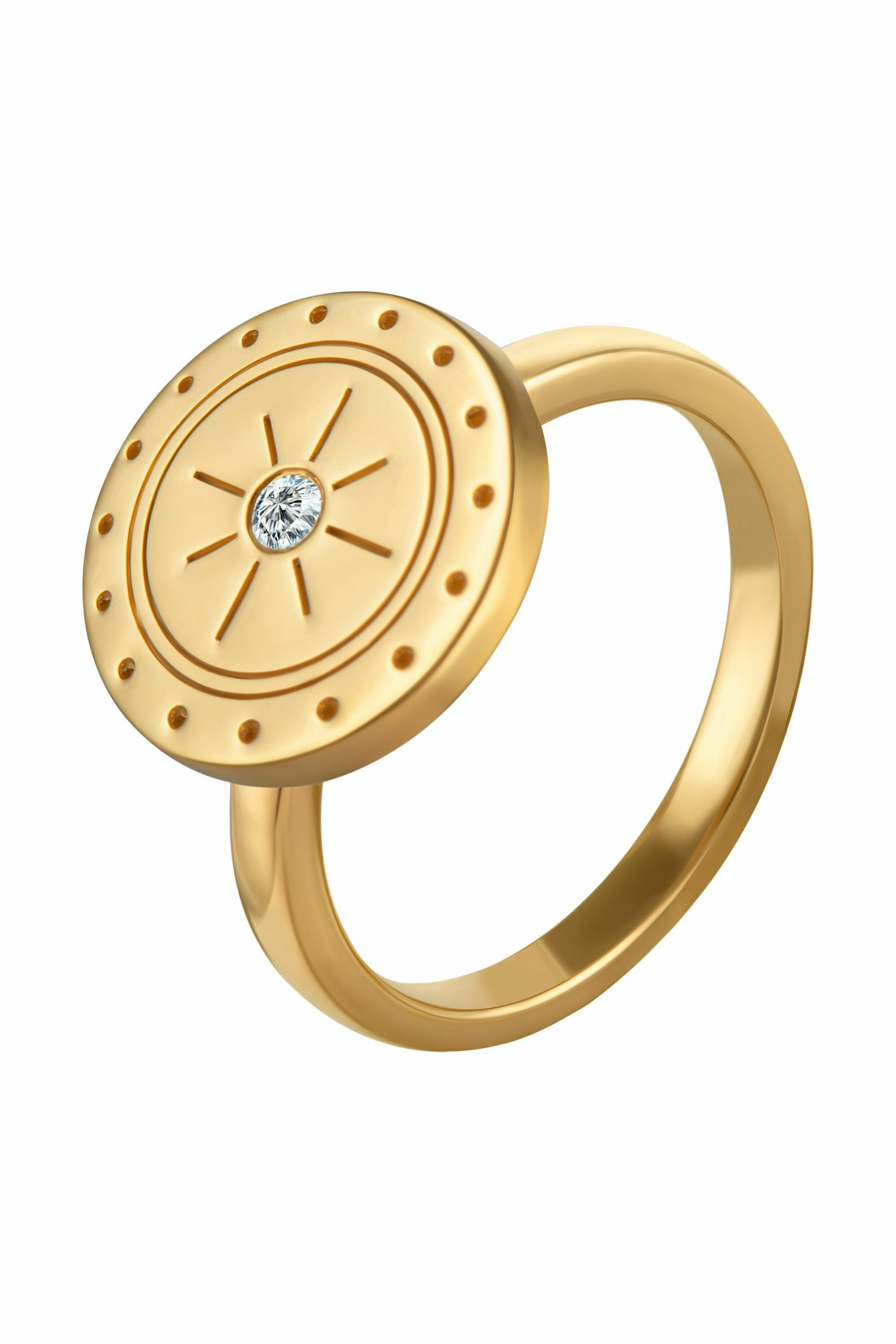 Ring 925 Silber vergoldet Topas Mandala Sonne 41184725368926 – Bild 2