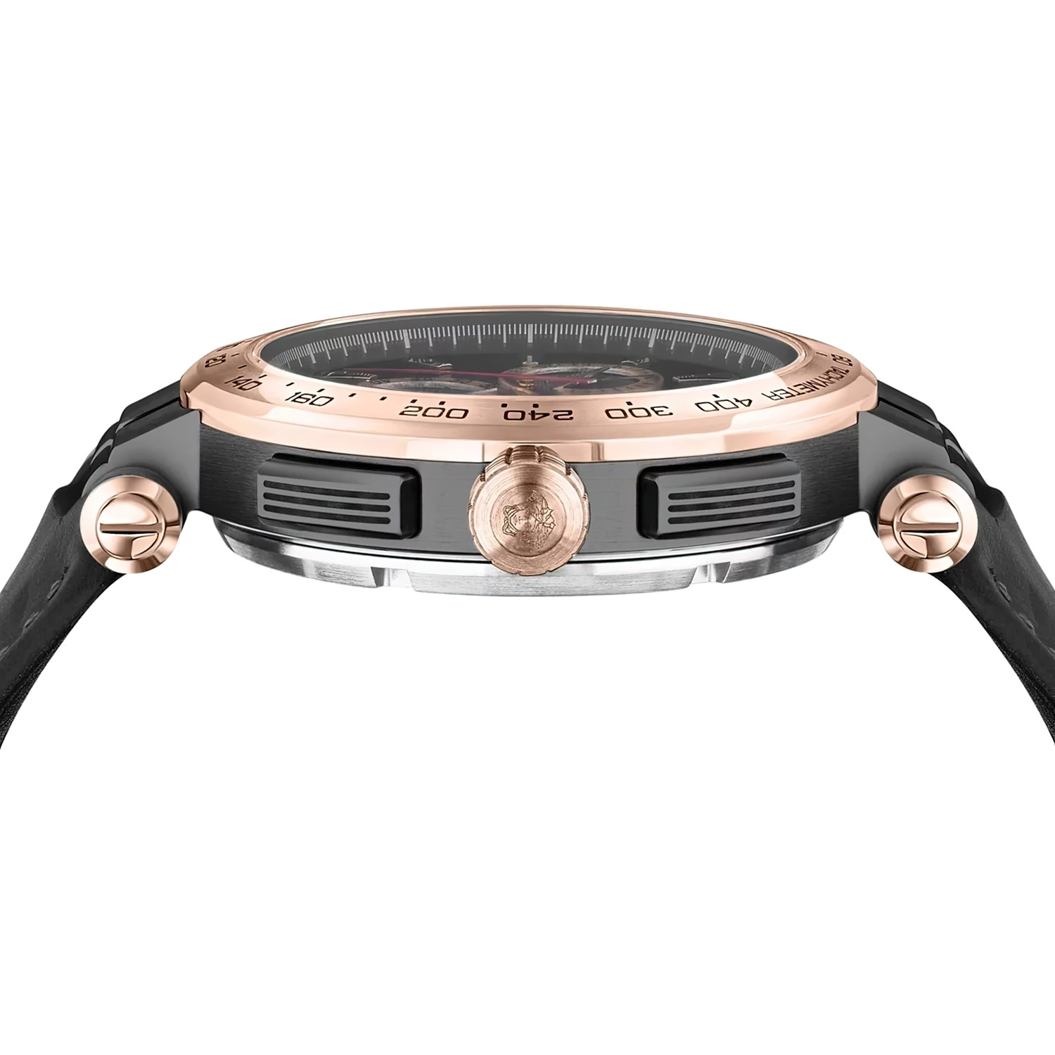 Versace Herren Chronograph Aion VE6CA0323 Roségold-Schwarz – Bild 3