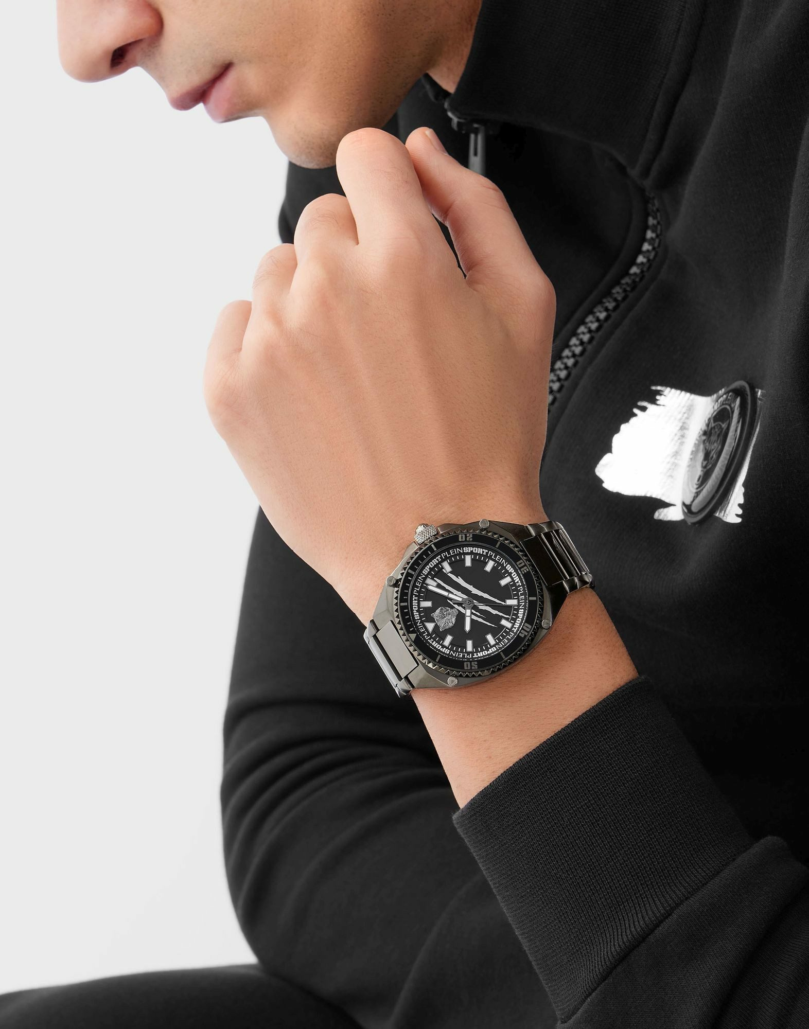 Plein Sport Herren Uhr Thunder Force PS8BA1024 Schwarz Edelstahl 47 mm – Bild 2