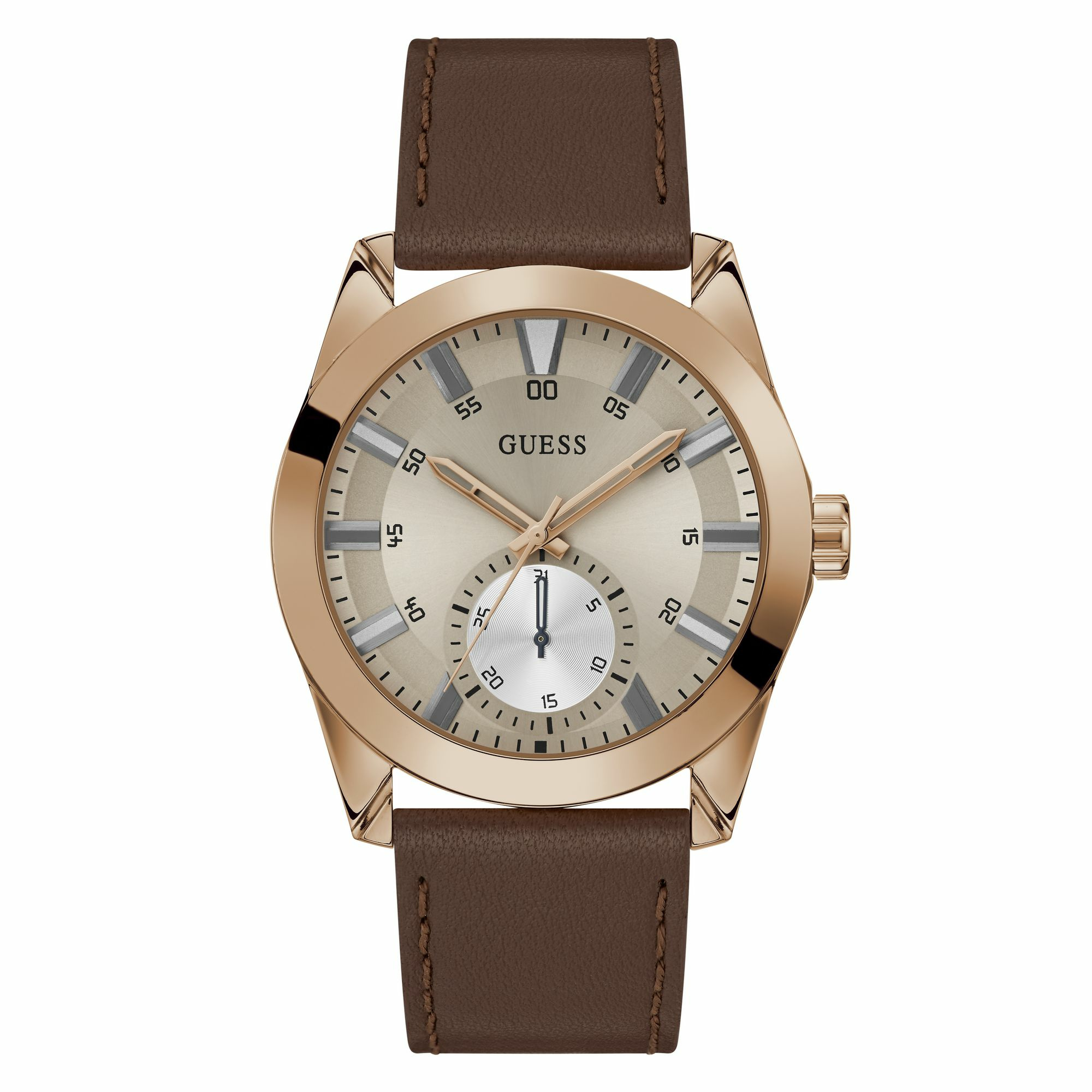 Guess Herren Multifunktionsuhr GREYSON GW0793G3 Braun Roségold Guess Herren Multifunktionsuhr GREYSON GW0793G3 Braun Roségold