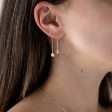 Ohrringe 925 Silber vergoldet Anhänger Mondphasen Zirkonia 41185098530910 Ohrringe 925 Silber vergoldet Anhänger Mondphasen Zirkonia 41185098530910