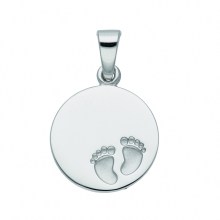 Damen 925 Silber Gravurplatte Anhänger Ø 12,3 mm Damen 925 Silber Gravurplatte Anhänger Ø 12,3 mm