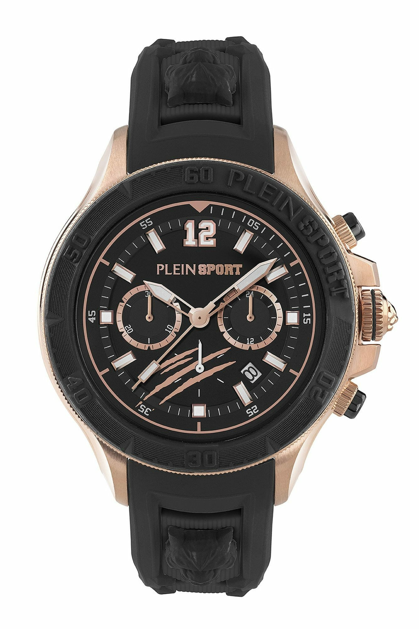 Plein Sport Herren Chronograph Warrior Tech PS6BA0624 Edelstahl 47,5 mm Schwarz Plein Sport Herren Chronograph Warrior Tech PS6BA0624 Edelstahl 47,5 mm Schwarz