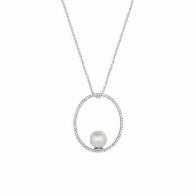 H-CO SI 925/- Zirk/Pearl 45cm H-CO SI 925/- Zirk/Pearl 45cm