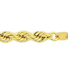 Damen 333 Gold Kordel Halskette 45 cm Ø 3,8 mm Damen 333 Gold Kordel Halskette 45 cm Ø 3,8 mm