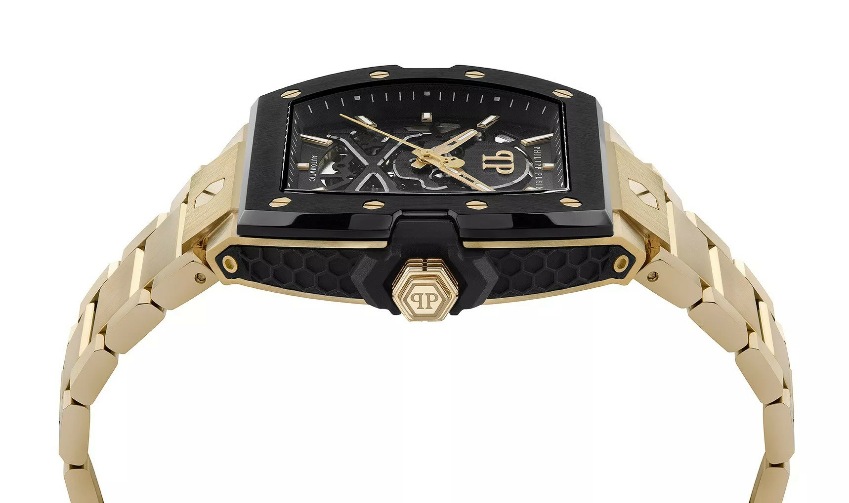 Philipp Plein Herrenuhr Automatic The $keleton 2.0 Gold‑Schwarz PWJFA0625 Philipp Plein Herrenuhr Automatic The $keleton 2.0 Gold‑Schwarz PWJFA0625
