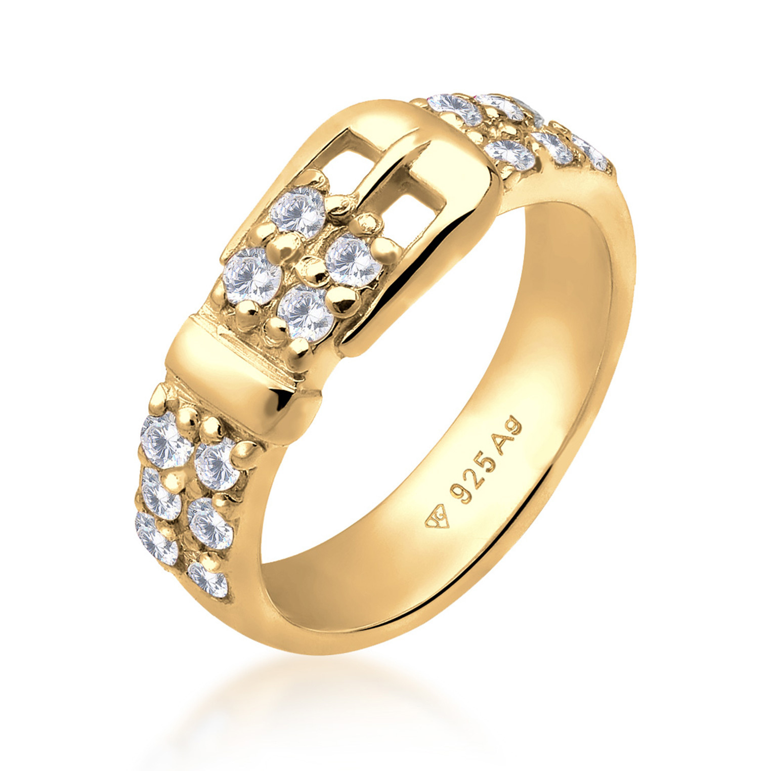 Ring Gürtel 925 Silber, mit Kristallen von Swarovski® – Bild 3