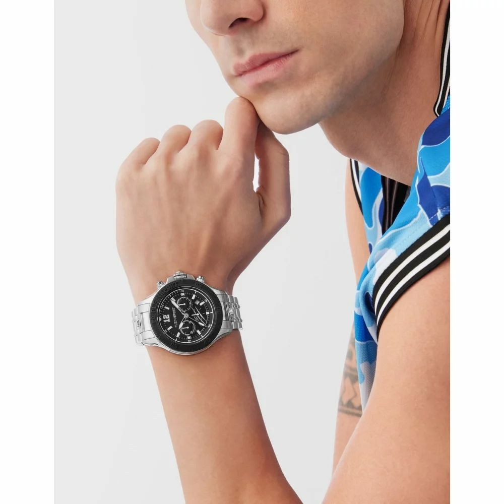 Plein Sport Herren Chronograph Warrior Tech PS6BA0624 Edelstahl 47,5 mm Schwarz – Bild 2