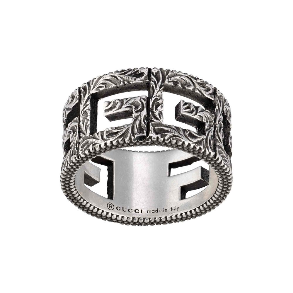 Gucci Ring 925 Sterlingsilber G Cube Silber YBC551918001 Gucci Ring 925 Sterlingsilber G Cube Silber YBC551918001