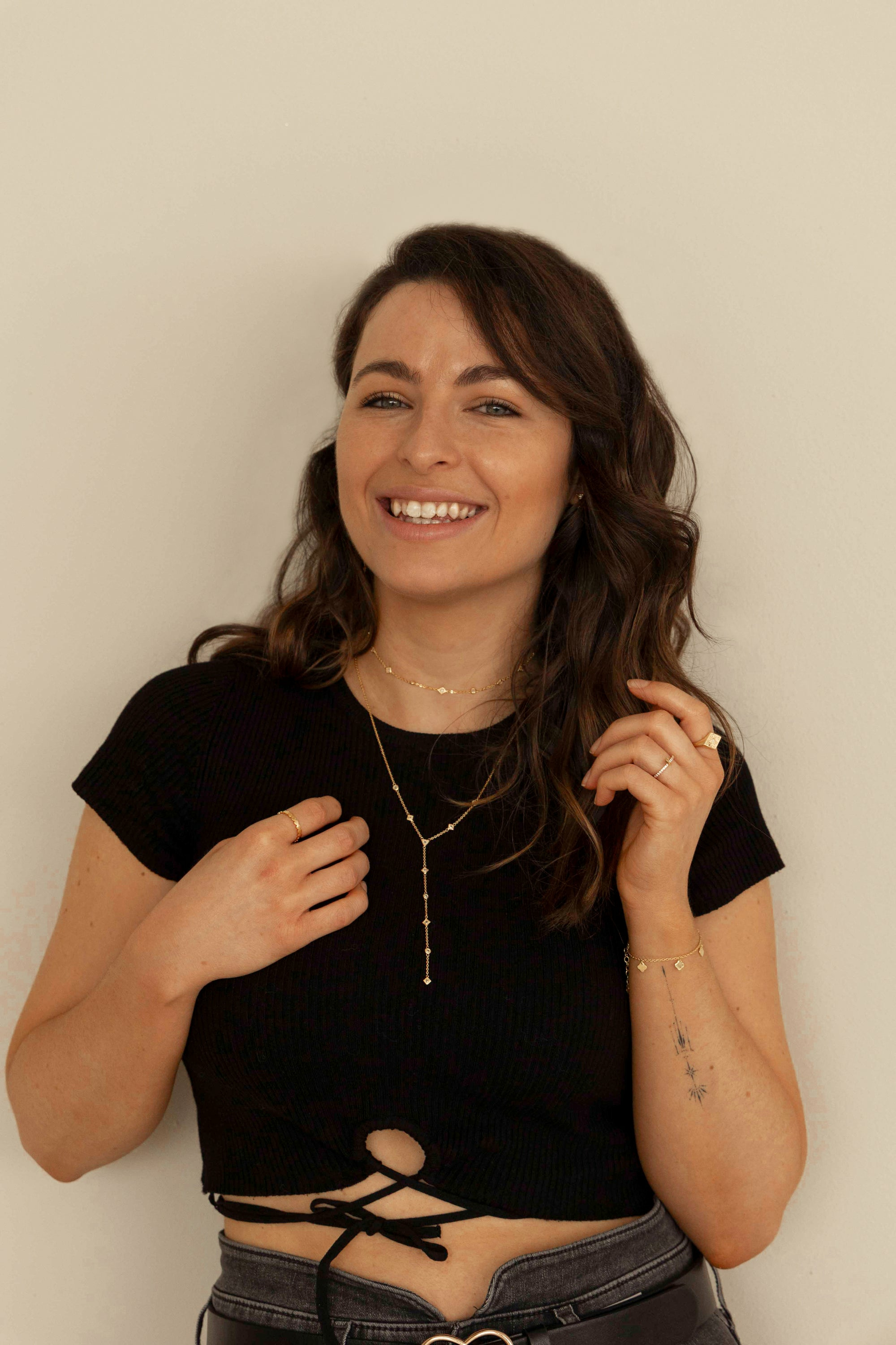 Halskette 925 Silbervergoldet Y-Kette mit Zirkonia 41185213153374 – Bild 2