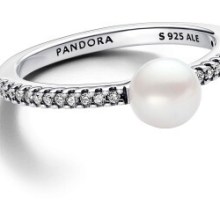 Pandora Damenring Süßwasserperle Größe 54 Silber 193158C01-54 Pandora Damenring Süßwasserperle Größe 54 Silber 193158C01-54