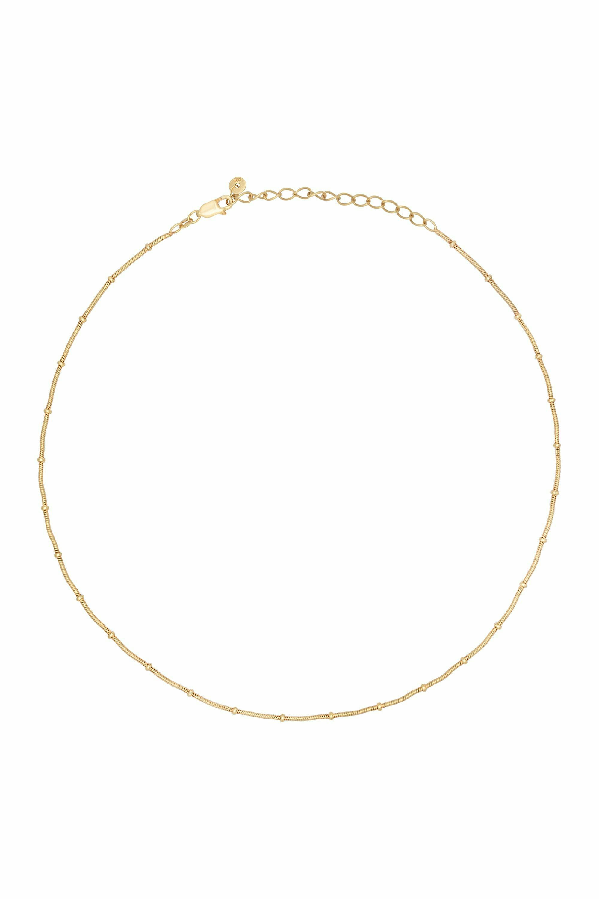 Collier 925 Silber vergoldet Schlangenkette rund mit Kugeln 41184839598174 Collier 925 Silber vergoldet Schlangenkette rund mit Kugeln 41184839598174