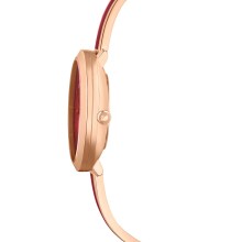 Swarovski Damenuhr Crystalline bangle delight S Rot/Rosegoldfarben 5647455 Swarovski Damenuhr Crystalline bangle delight S Rot/Rosegoldfarben 5647455