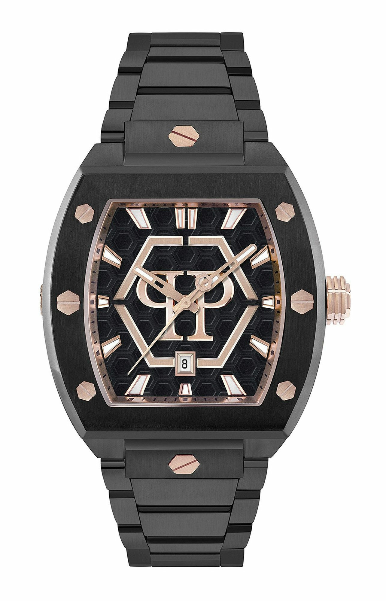 Philipp Plein Herrenuhr The Hexagon Phantom Schwarz PWPUA1025 Philipp Plein Herrenuhr The Hexagon Phantom Schwarz PWPUA1025