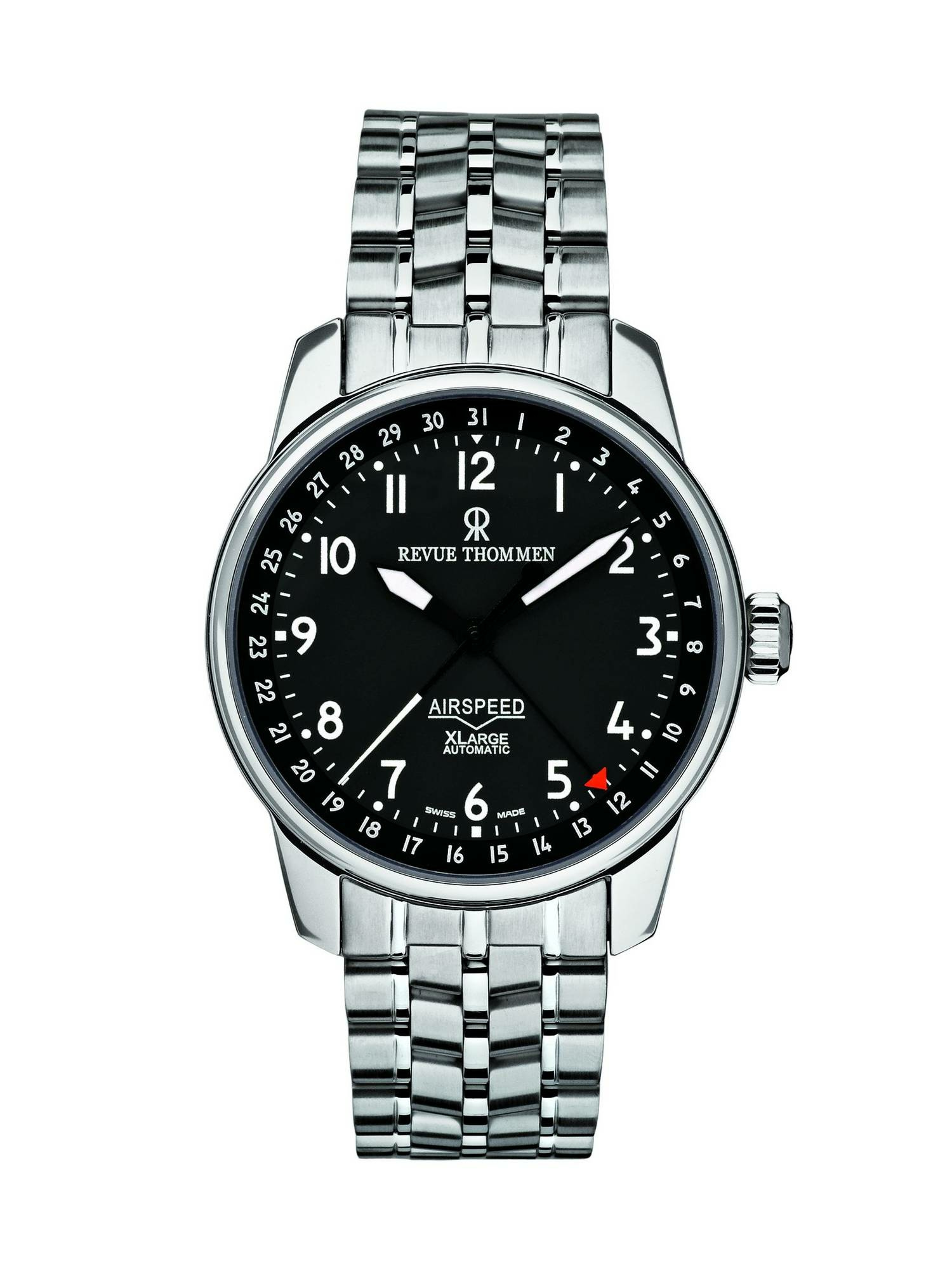 Revue Thommen Herren Armbanduhr Airspeed Xlarge 40.5 mm Date Pointer Armband Ed... – Bild 2