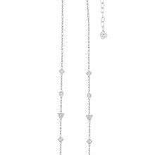 Halskette Choker 925 Silber rhodiniert mit Zirkonia 41185213415518 Halskette Choker 925 Silber rhodiniert mit Zirkonia 41185213415518