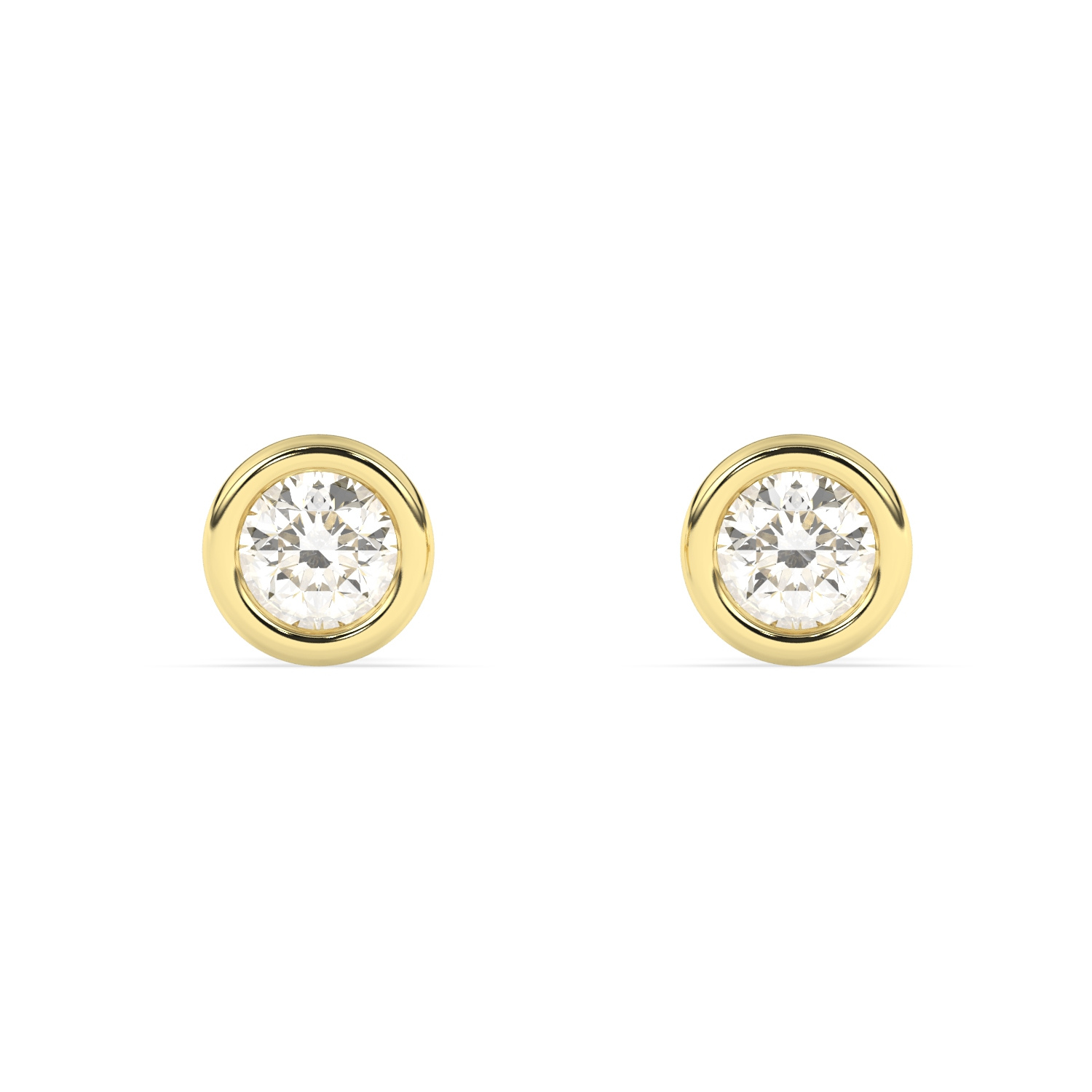 Felix Amar Ohrstecker 750er Gold 1 Karat VS1 – Bild 2