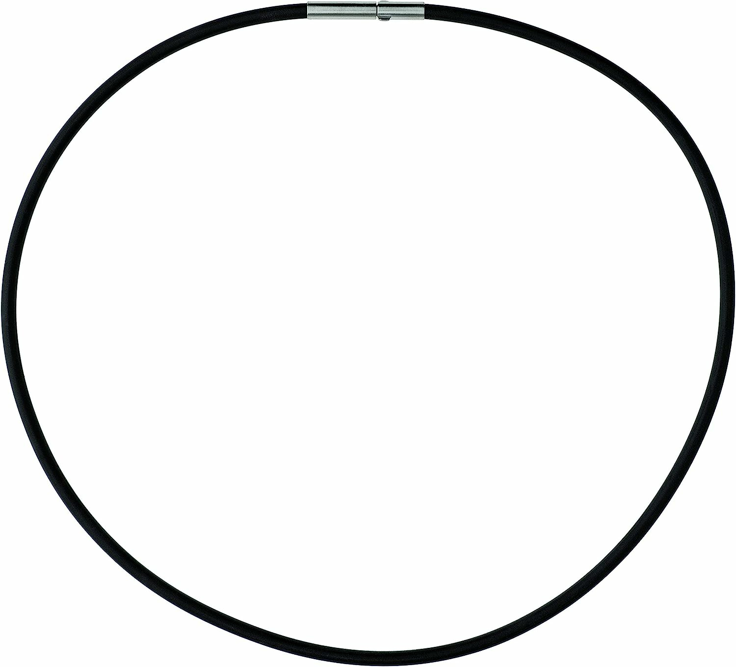 Ernstes Design Damen Collier Kautschukseil 40cm Schwarz KS3C-40 – Bild 3