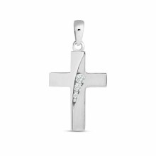 Unisex Kreuzanhänger mit Zirkonia Silber 5.1449.R Unisex Kreuzanhänger mit Zirkonia Silber 5.1449.R