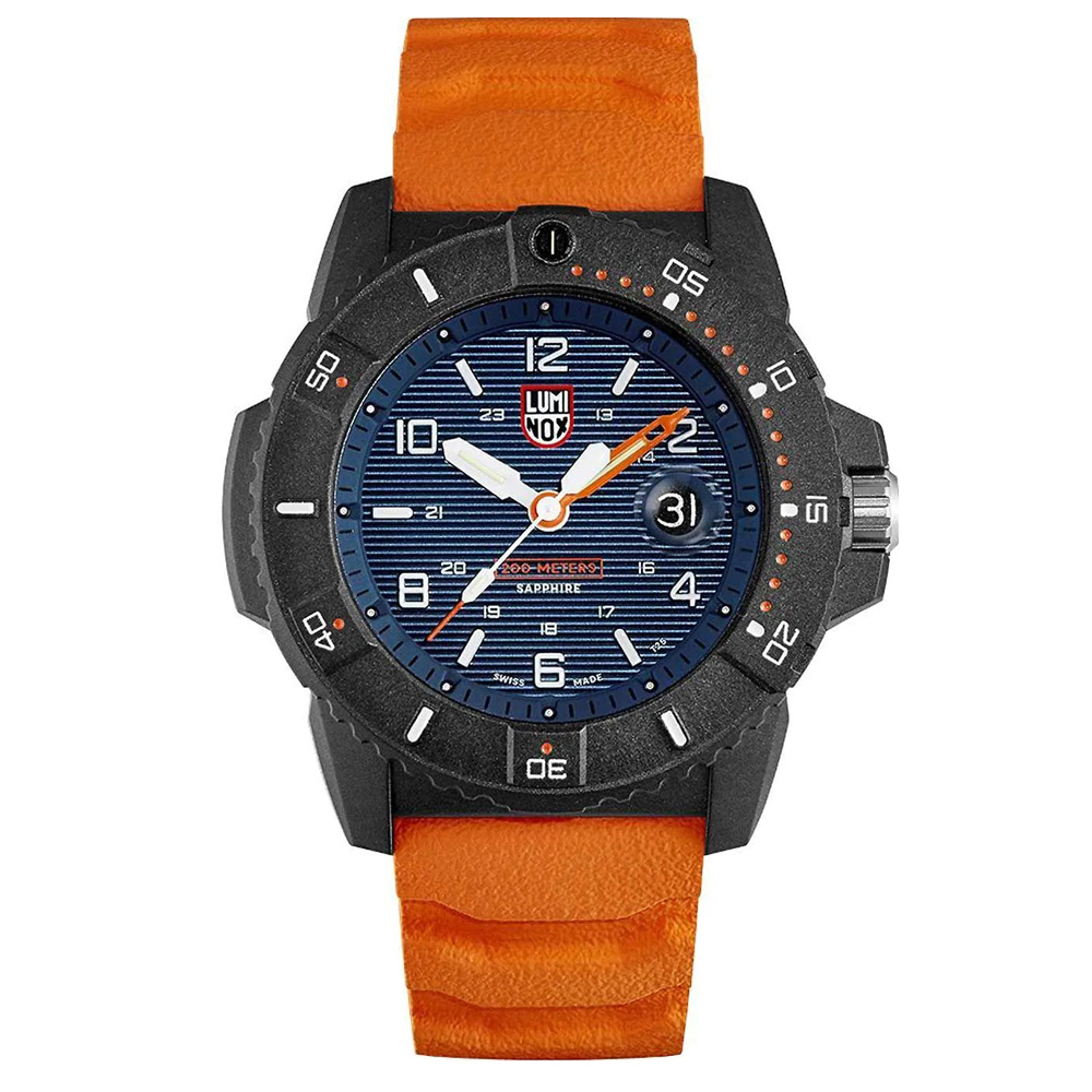 Luminox Herren Armbanduhr Navy SEAL XS.3603 Blau/Orange – Bild 3