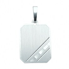 Damen 925 Silber Gravurplatte Anhänger Damen 925 Silber Gravurplatte Anhänger