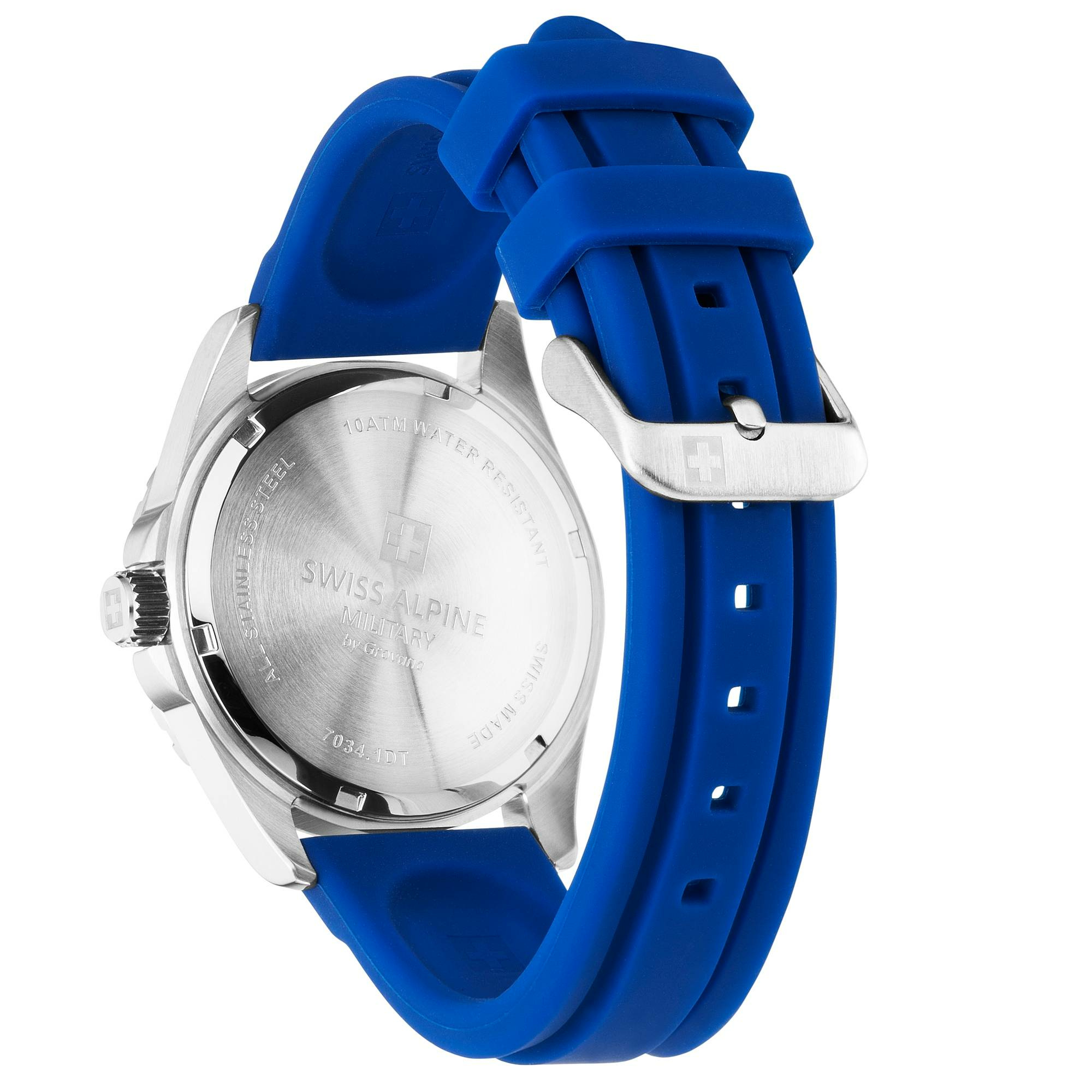 Swiss Alpine Military Herrenuhr für Herren, Modell Sierra, silber-blau, Artikeln... – Bild 3