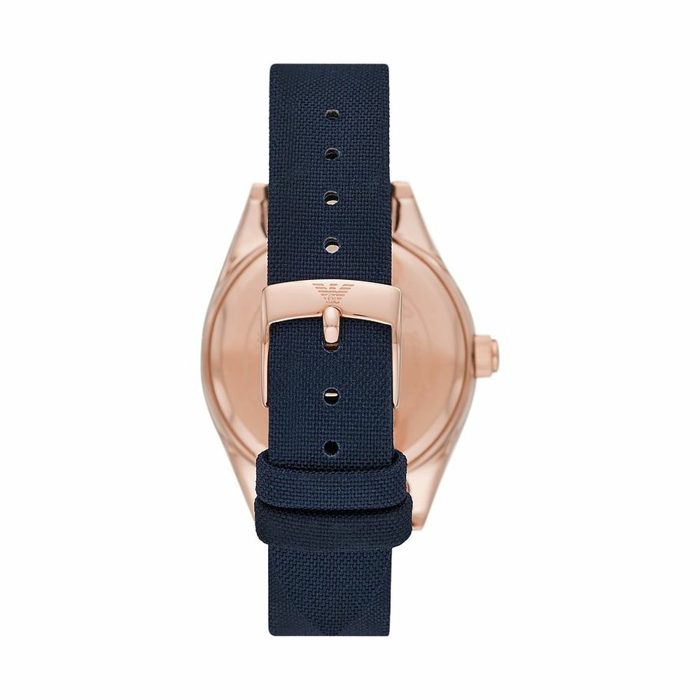 Emporio Armani Damen Armbanduhr Blau / Roségold AR11448 – Bild 2