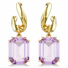 Swarovski Ohrringe Unisex Millenia Drop Earrings Octagon lila Gold-tone Plated 5... Swarovski Ohrringe Unisex Millenia Drop Earrings Octagon lila Gold-tone Plated 5...