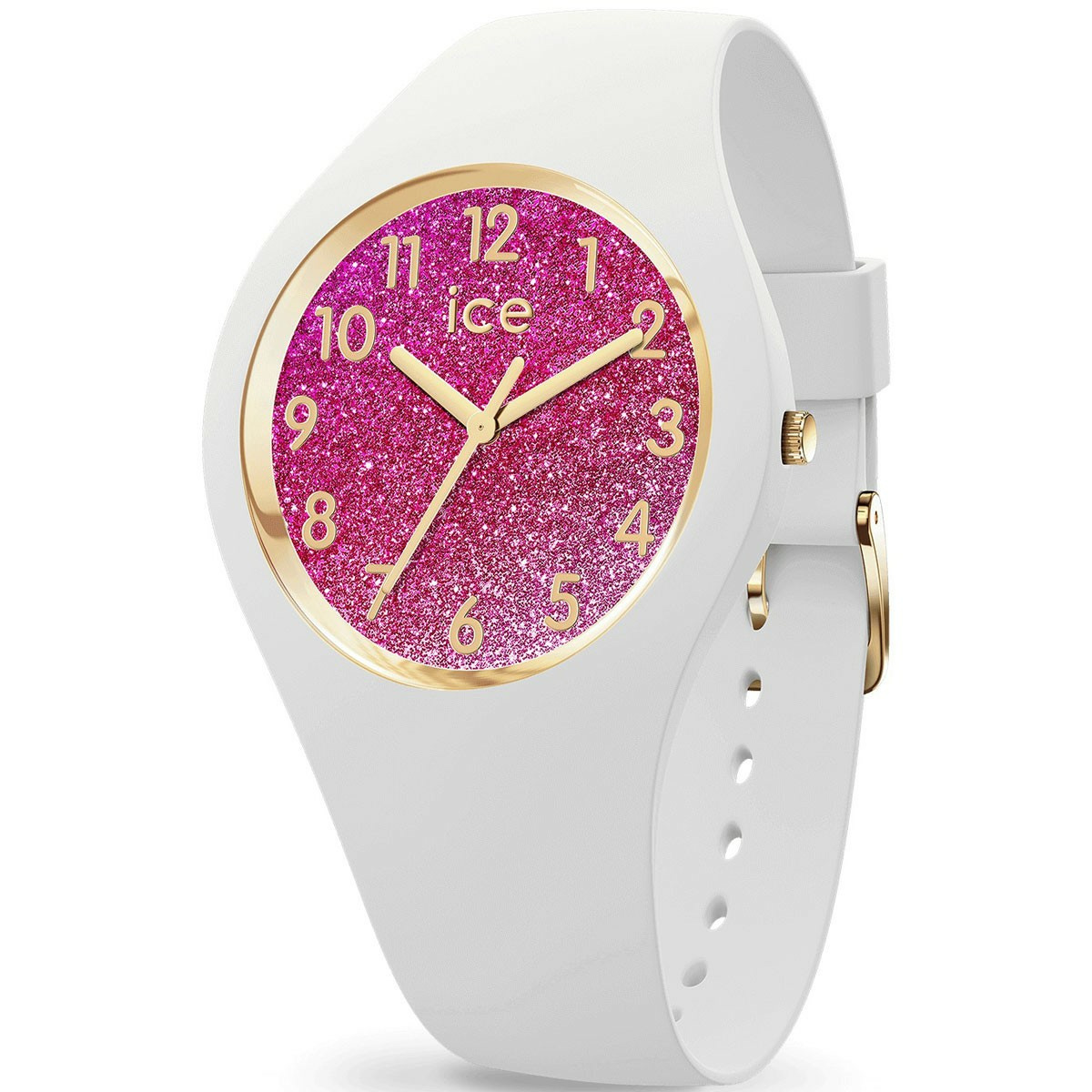 ICE Watch ICE glitter Damenuhr White Pink S34 3H 022572 – Bild 3