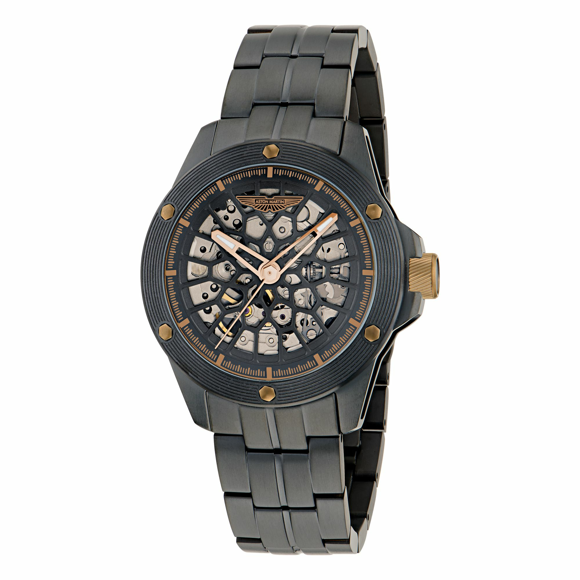 Aston Martin Herren Automatikuhr MTRR1F503 Schwarz – Bild 3