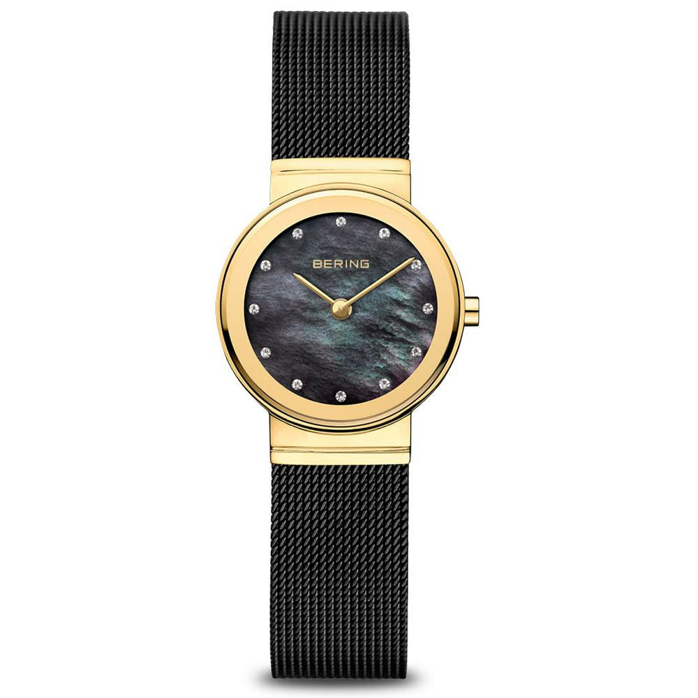 BERING Damenuhr mit schwarzem Milanaiseband 10126-132 – Bild 2