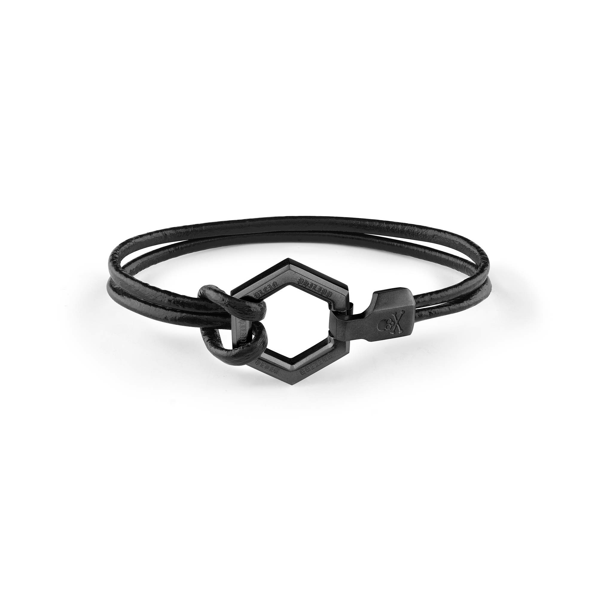 Philipp Plein Herren Armband Armkette Edelstahl Hexagon – Bild 2
