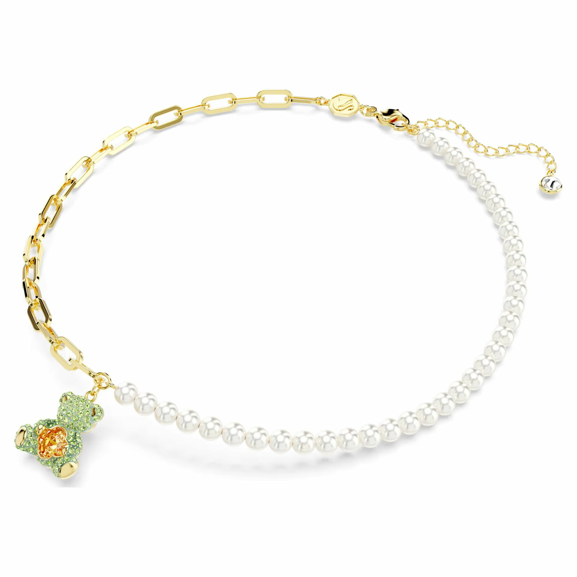 Swarovski Kette Unisex Teddy Anhänger Bär Mehrfarbig Gold-Tone 5669162 – Bild 2