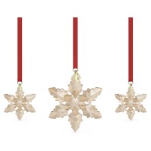 Swarovski Ornament Annual Edition Festive Set Goldfarben 2024 5674401 Swarovski Ornament Annual Edition Festive Set Goldfarben 2024 5674401