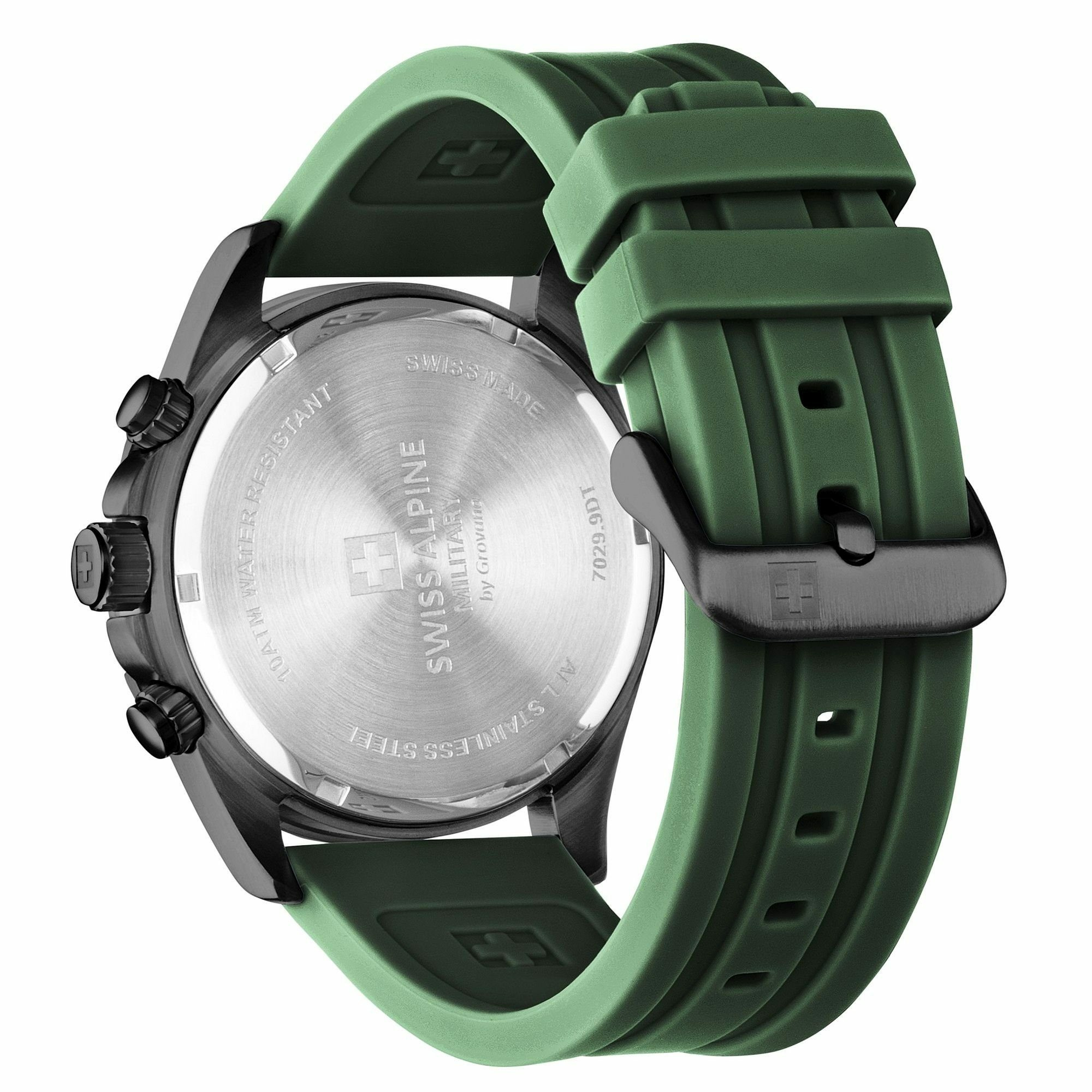 Swiss Alpine Military Herren Armbanduhr Chronograph Raptor dunkelgrün 7029.9874 Swiss Alpine Military Herren Armbanduhr Chronograph Raptor dunkelgrün 7029.9874