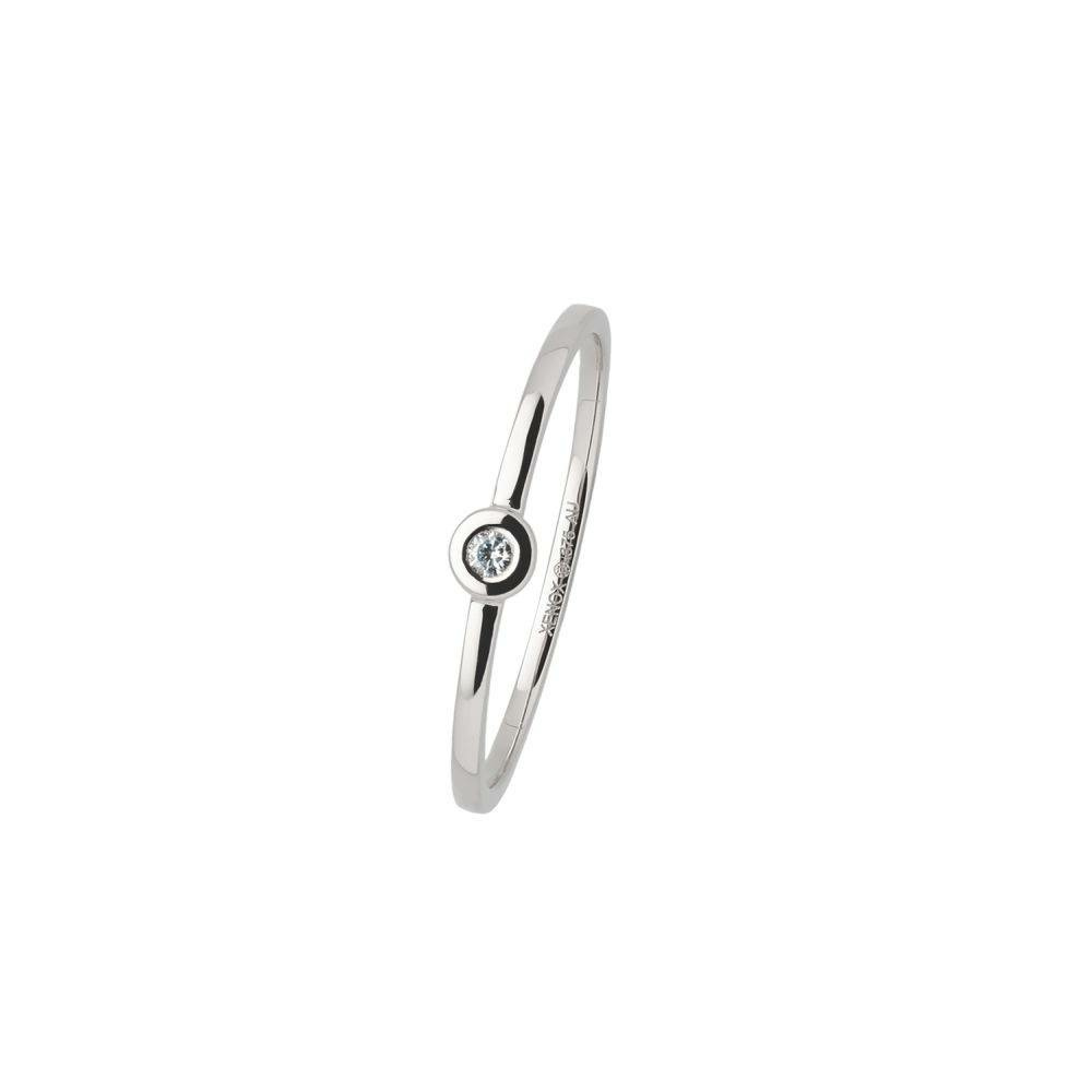 Xenox Fine Kollektion Damen Diamant-Ring 375er Weißgold XG4052/56 Xenox Fine Kollektion Damen Diamant-Ring 375er Weißgold XG4052/56