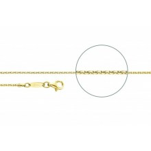 Der Kettenmacher Damen Halskette Koreaner Kette Gold C1-42G Der Kettenmacher Damen Halskette Koreaner Kette Gold C1-42G