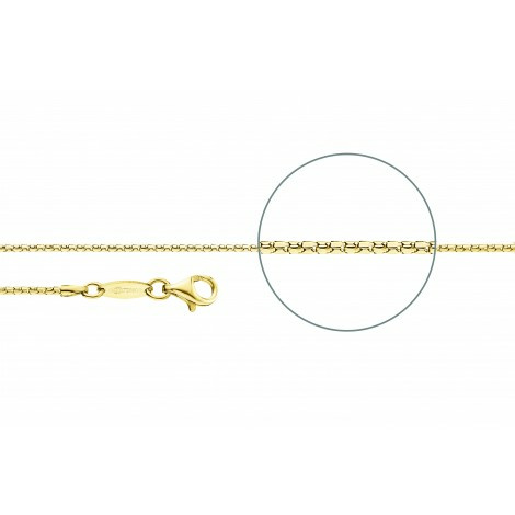 Der Kettenmacher Damen Halskette Koreaner Kette Gold C1-42G Der Kettenmacher Damen Halskette Koreaner Kette Gold C1-42G