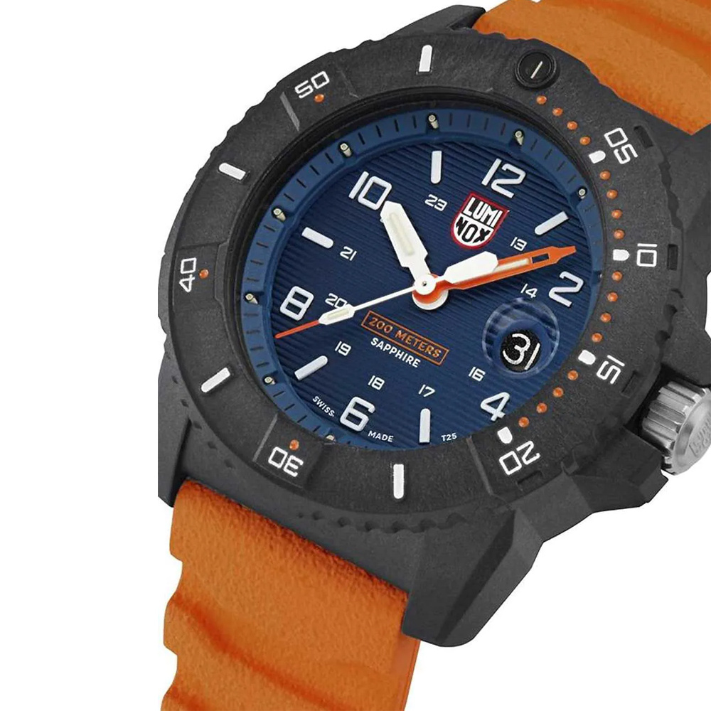 Luminox Herren Armbanduhr Navy SEAL XS.3603 Blau/Orange – Bild 2