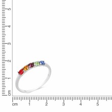 Zeeme Silver Silber 925 rhodiniert mit bunten Kristallen Ring 41677812727902 Zeeme Silver Silber 925 rhodiniert mit bunten Kristallen Ring 41677812727902