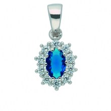 Damen 925 Silber Anhänger mit Zirkonia Damen 925 Silber Anhänger mit Zirkonia