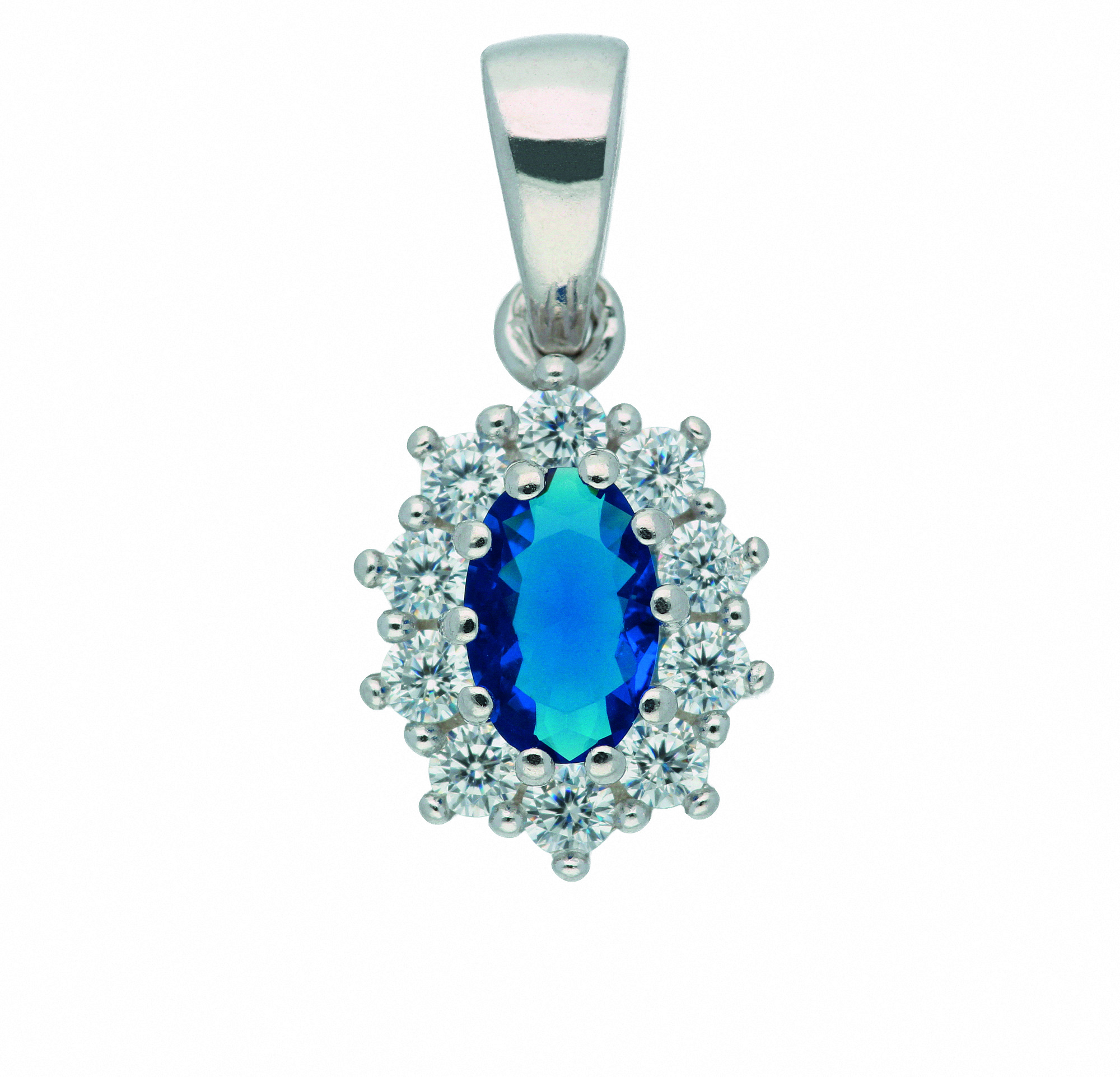 Damen 925 Silber Anhänger mit Zirkonia Damen 925 Silber Anhänger mit Zirkonia