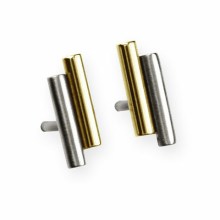 Ernstes Design Damen Ohrstecker Röhrchen Bicolor E75 Ernstes Design Damen Ohrstecker Röhrchen Bicolor E75
