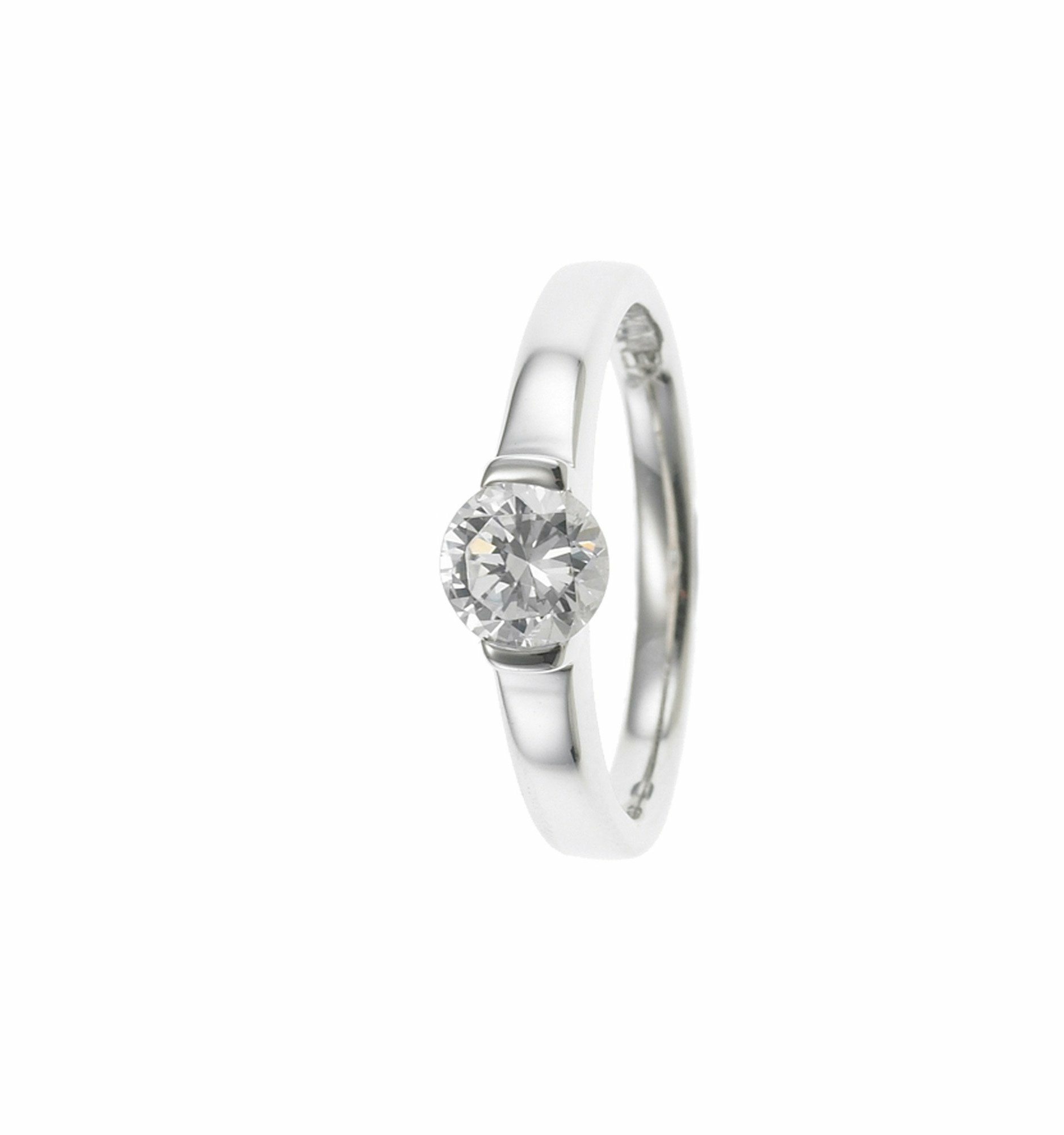 Xenox Damen Ring Solitaire (Silber) – Bild 2