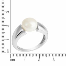 Zeeme Pearls Silber 925 rhodiniert mit einer weißen Perle 10-10,5mm Ring 4167825... Zeeme Pearls Silber 925 rhodiniert mit einer weißen Perle 10-10,5mm Ring 4167825...