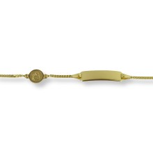 Kiner ID-Armband mit Gravurplatte Gold 801.608.14 Kiner ID-Armband mit Gravurplatte Gold 801.608.14