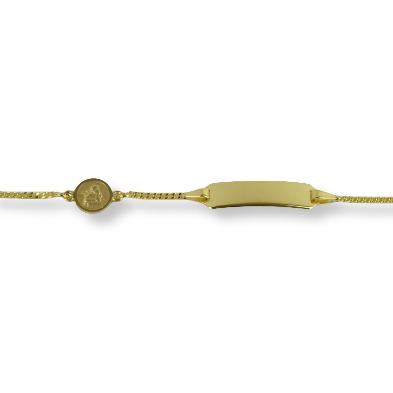 Kiner ID-Armband mit Gravurplatte Gold 801.608.14 Kiner ID-Armband mit Gravurplatte Gold 801.608.14