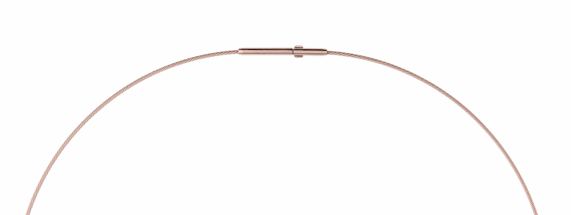 Ernstes Design Damen Halskette 1-Fach Drahtseil Collier 45cm Rosegold DS1C-RG-45 Ernstes Design Damen Halskette 1-Fach Drahtseil Collier 45cm Rosegold DS1C-RG-45